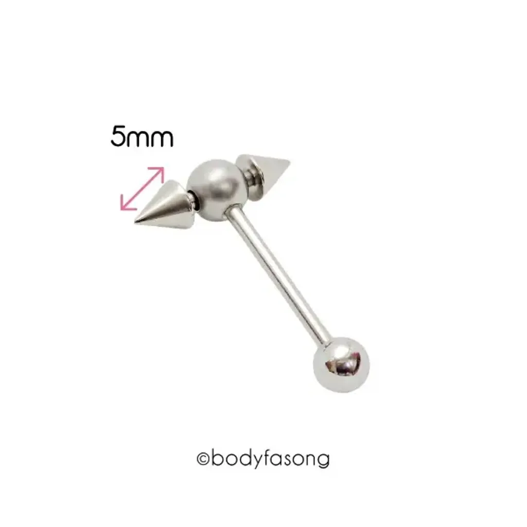 小棒槌尖錐款舌環_5mm