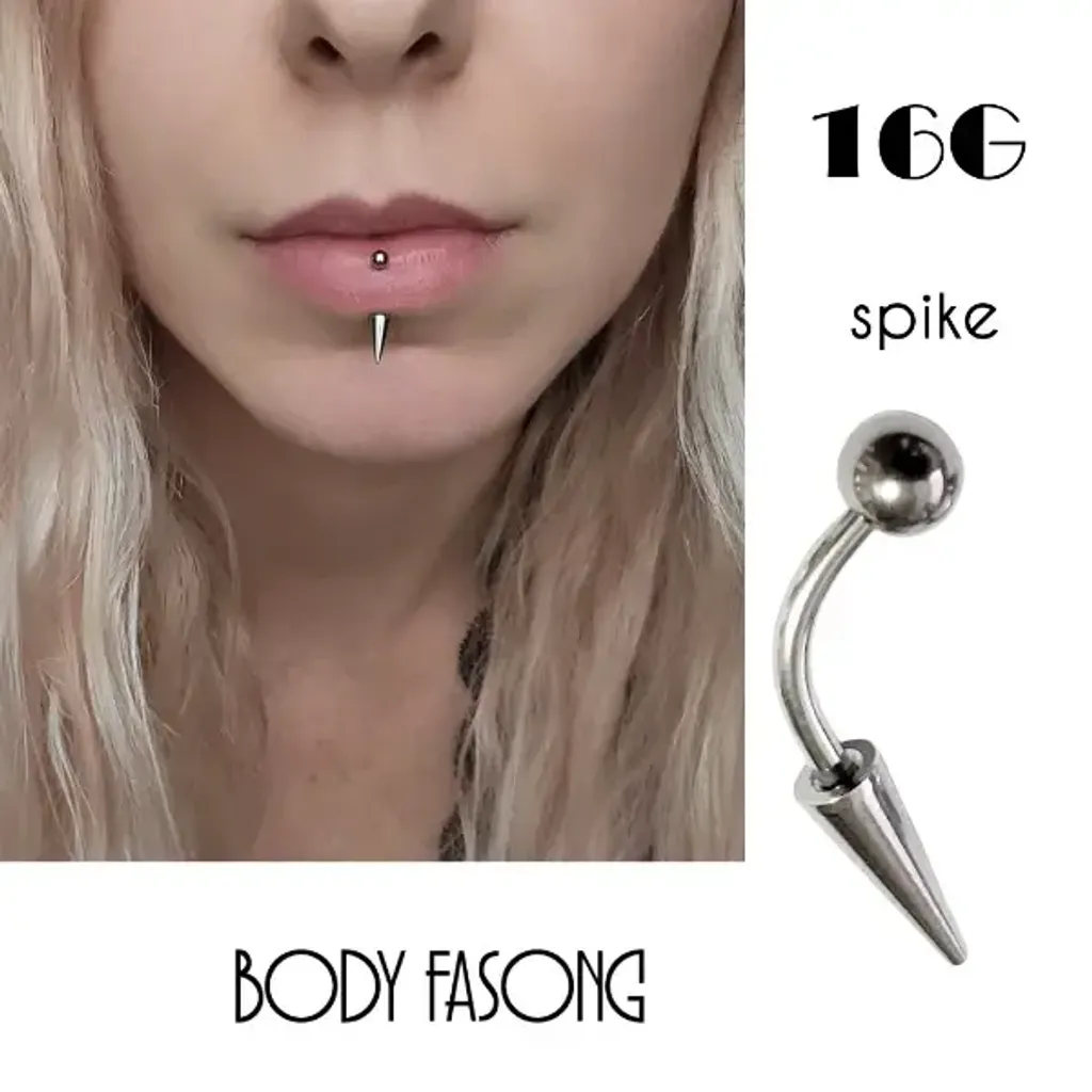 16G長錐帶珠款彎曲槓鈴