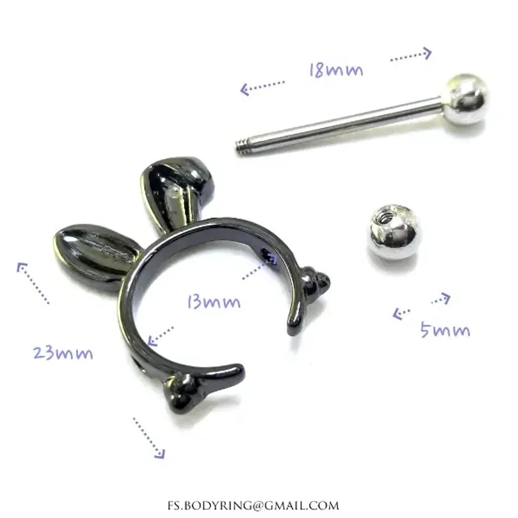 乳頭罩邦尼兔耳朵_尺寸