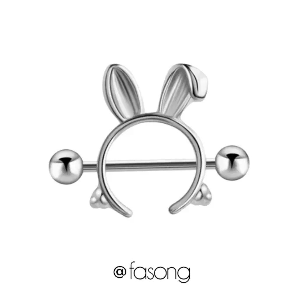 乳頭罩邦尼兔耳朵_鋼色粗