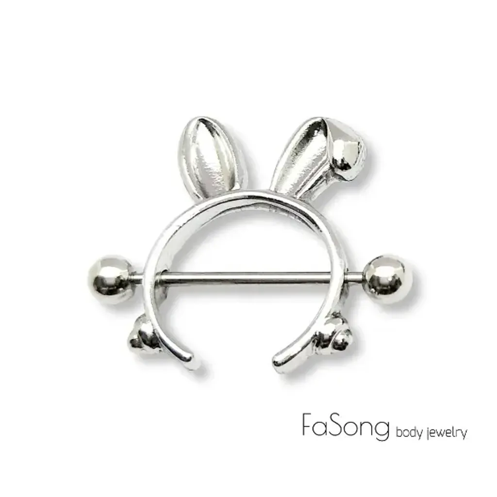 乳頭罩邦尼兔耳朵_鋼色