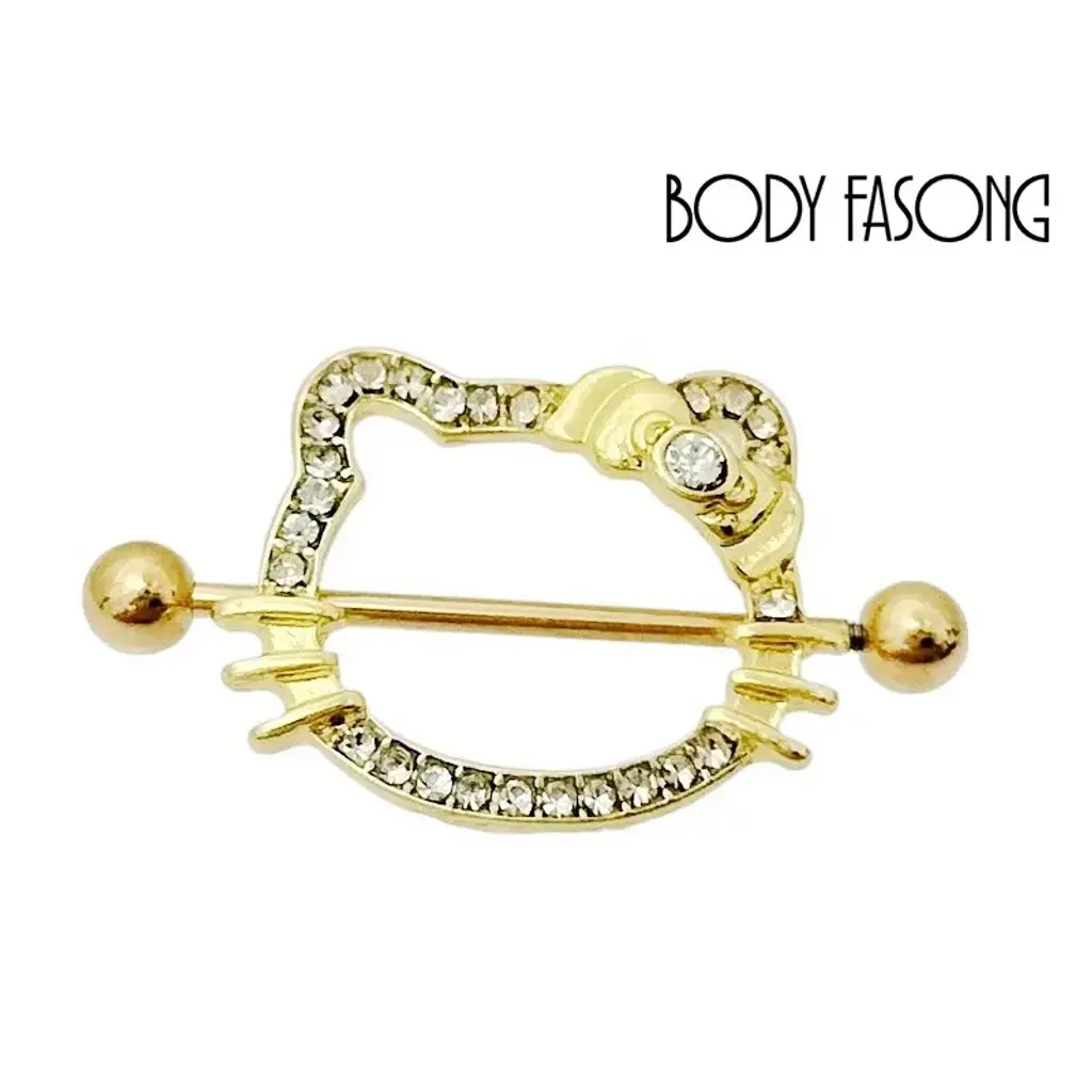 乳頭罩_密鑲KITTY_金色