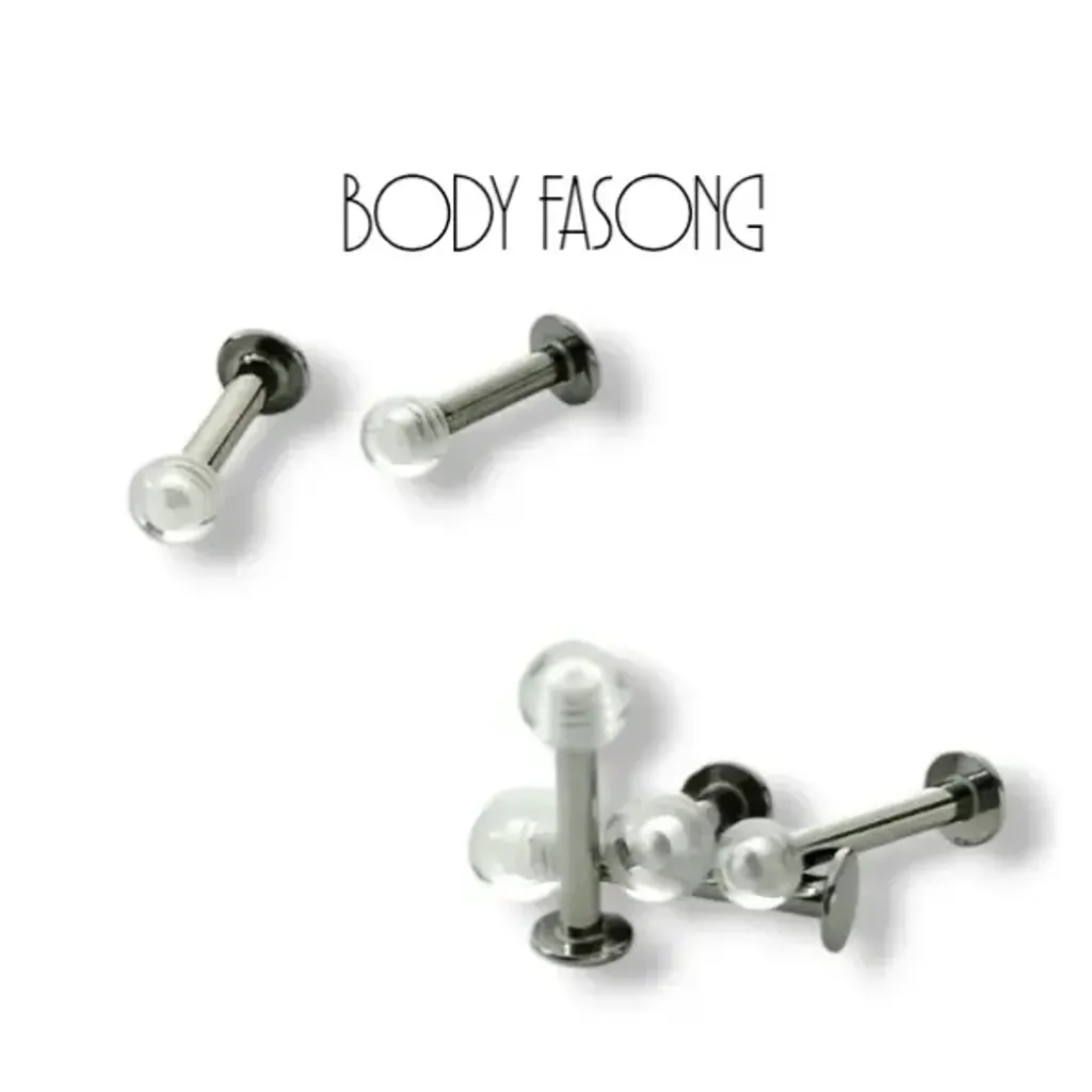 14G帶透明球_平背槓鈴3