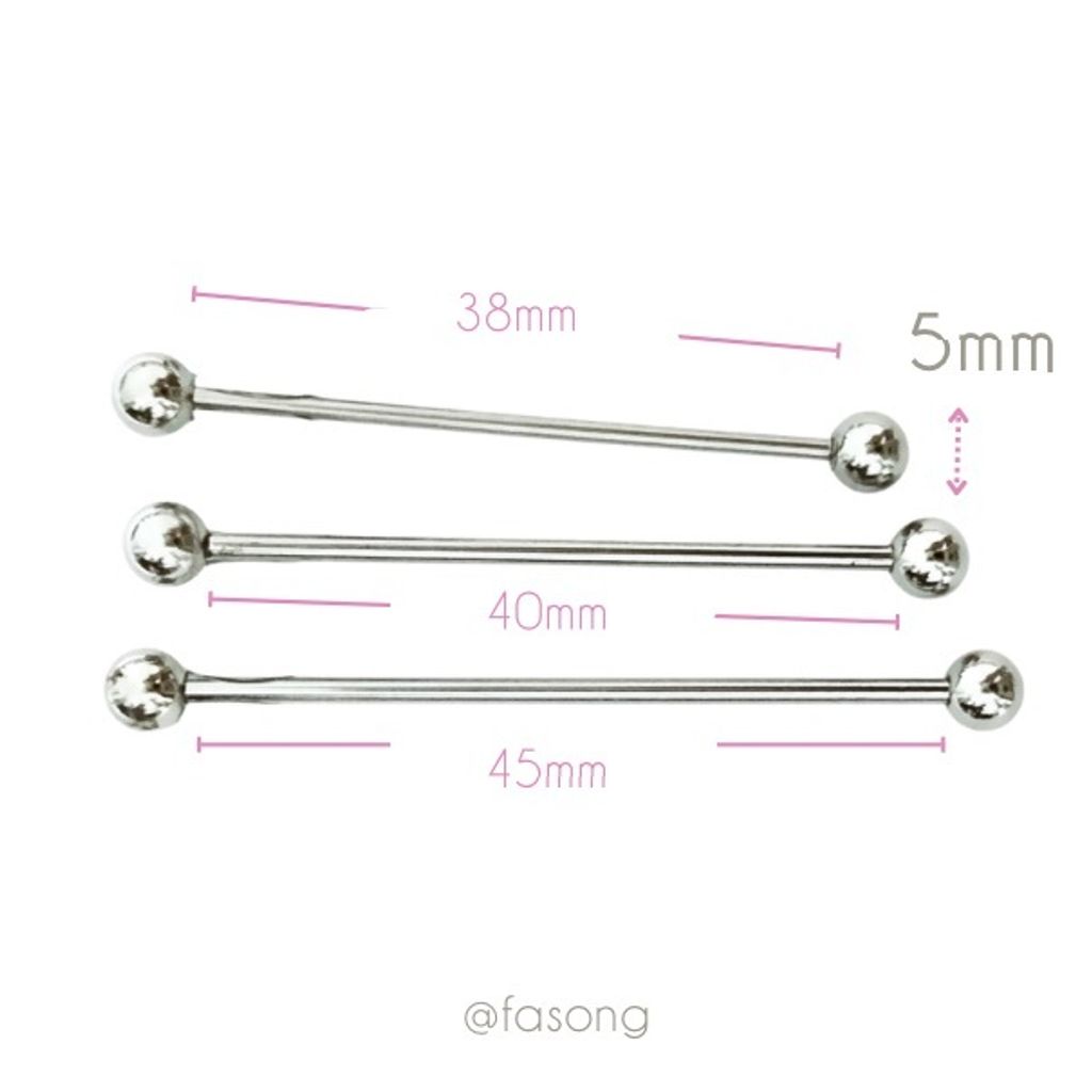 14G轉珠款工業環_轉珠直徑5mm