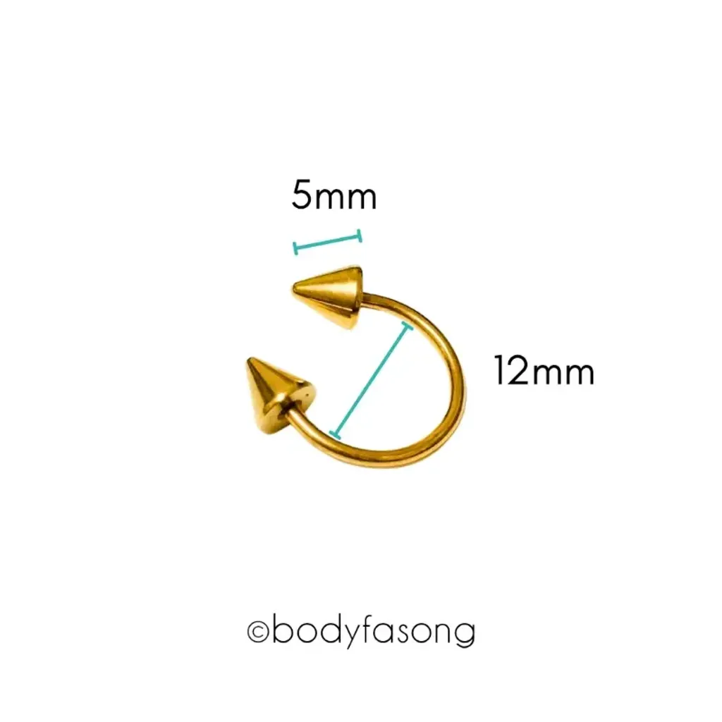 金色錐16G_12mm×5