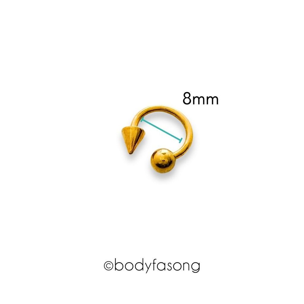 金色圓錐16G_08mm×4