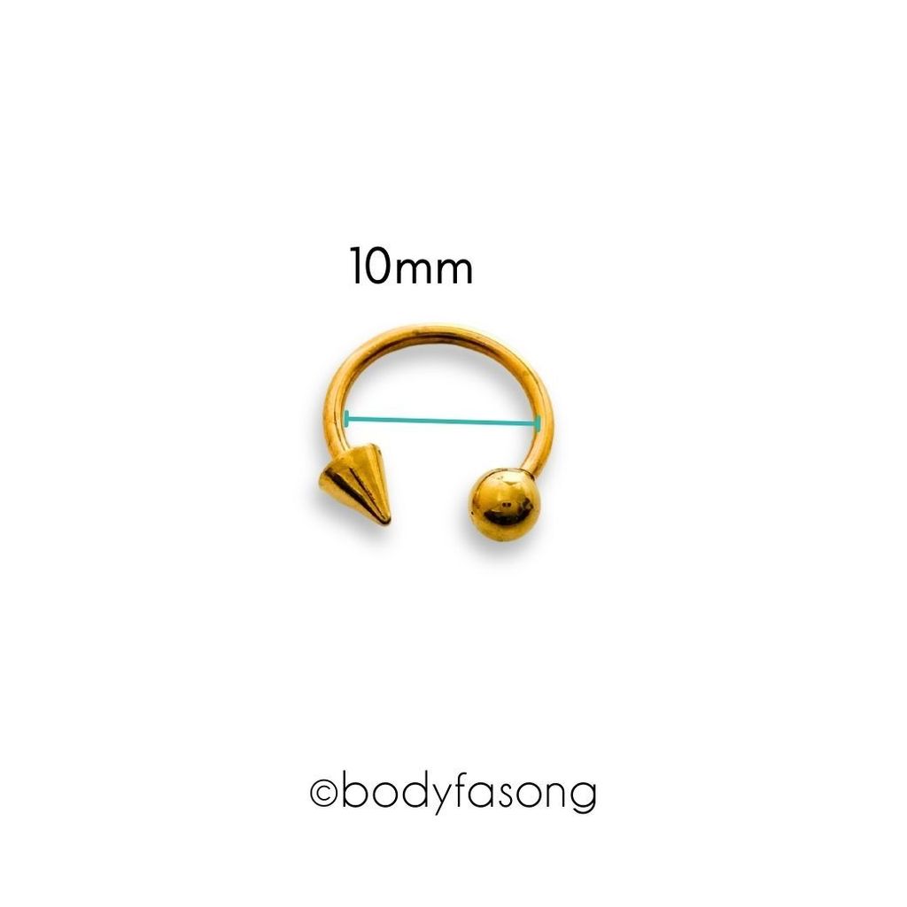 金色圓錐16G_10mm×4