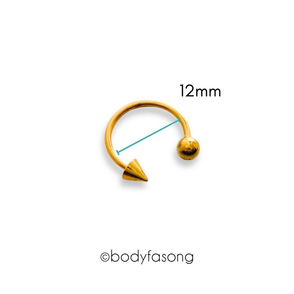 金色圓錐16G_12mm×4