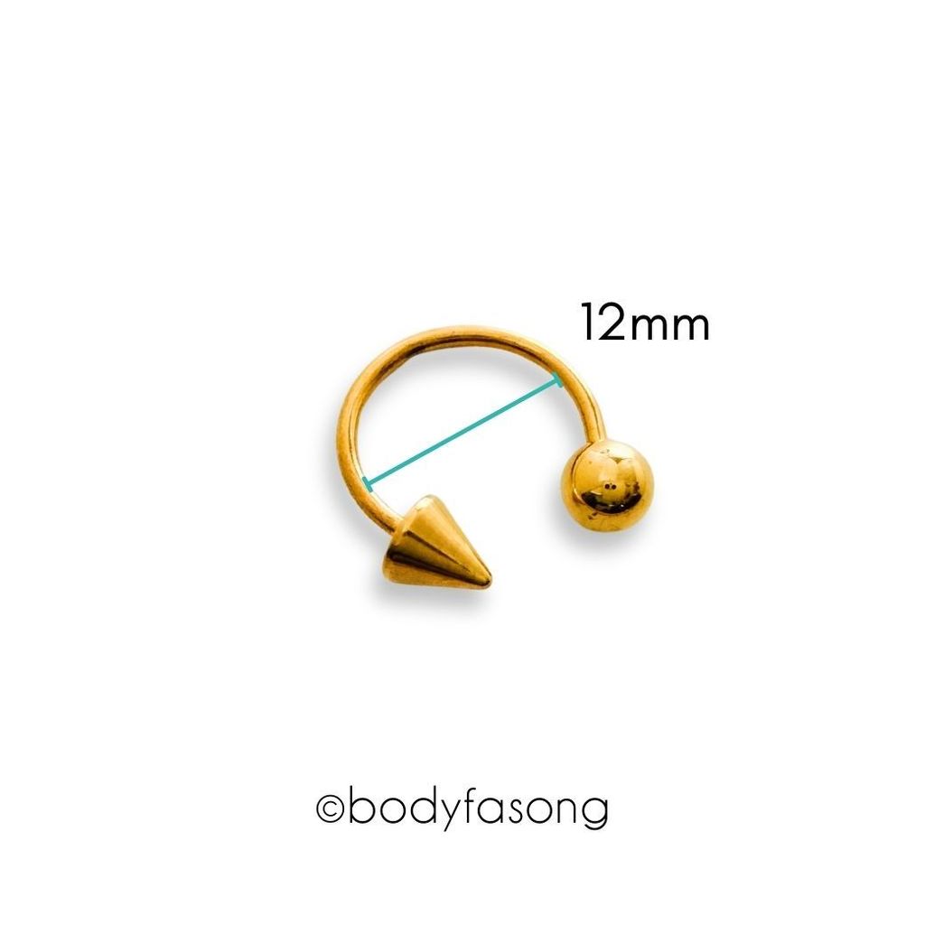 金色圓錐16G_12mm×5
