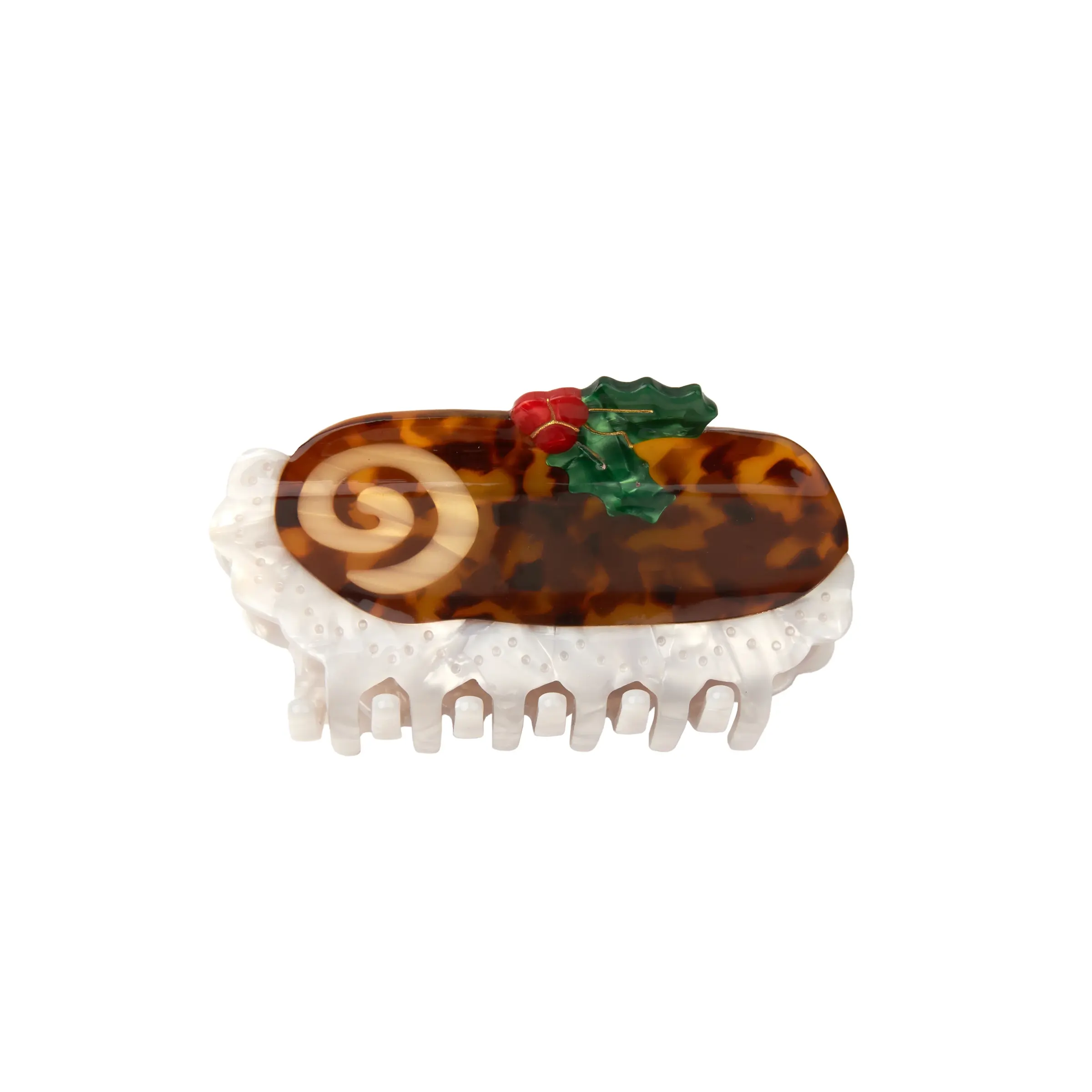 coucou-suzette-accessoire-accessory-cadeau-gift-tendance-mode-trendy-fashion-festin-festif-noel-christmas-holidays-pince-cheveux-hair-claw-buche-pastry-yule-log-cake-brown-marron3