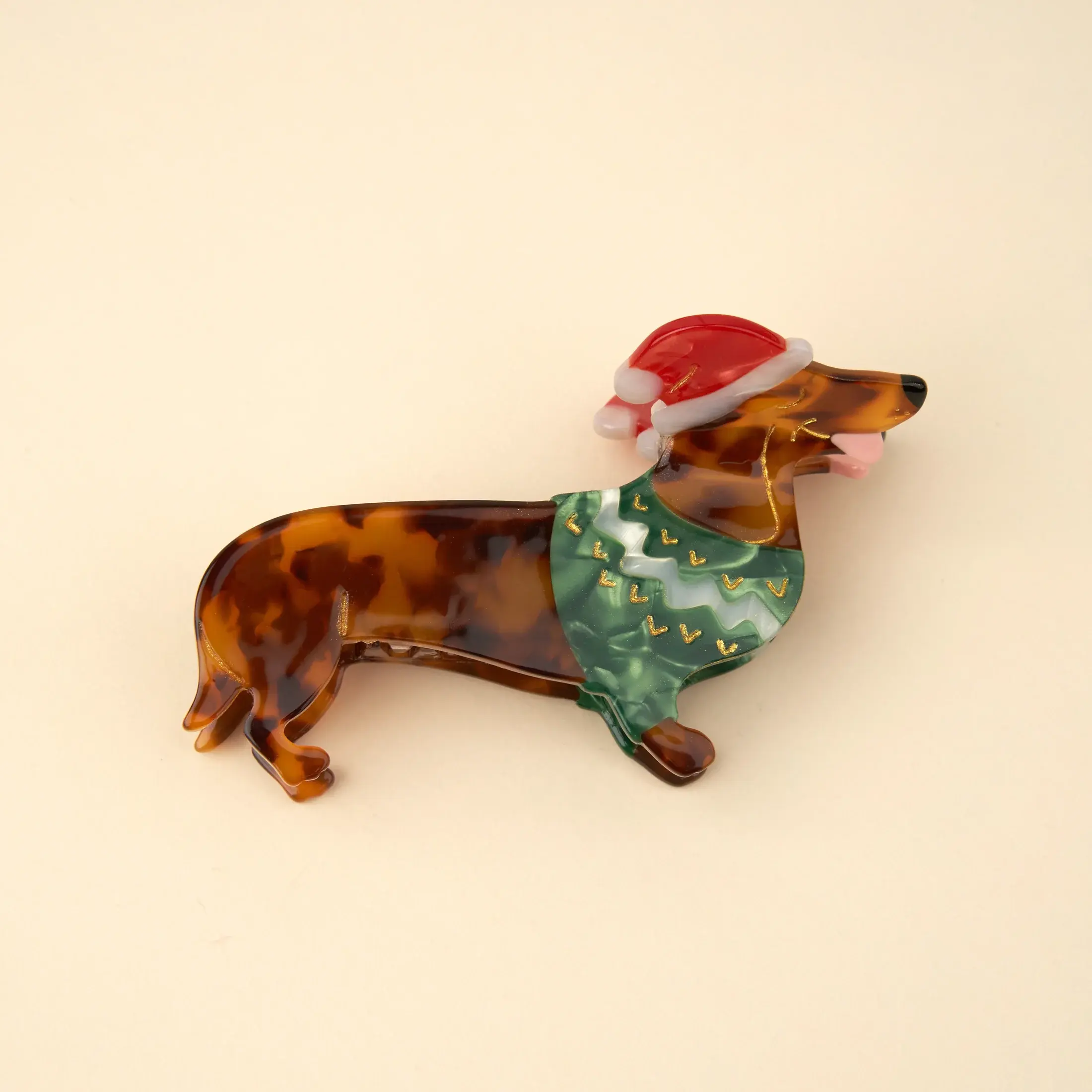 coucou-suzette-accessoire-accessory-cadeau-gift-tendance-mode-trendy-fashion-festin-festif-noel-christmas-holidays-pince-cheveux-hair-claw-teckel-dachshund-dog-chien