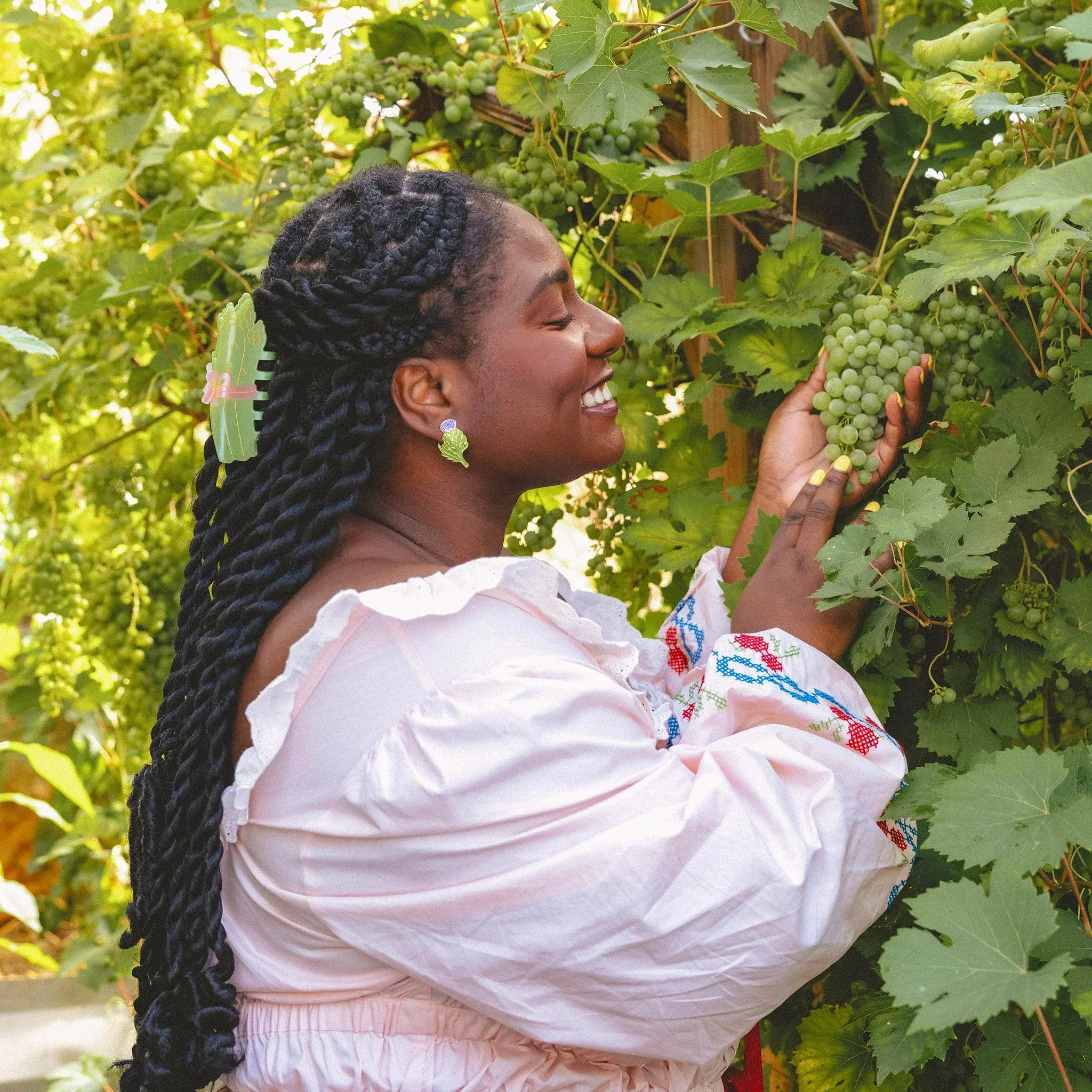 coucou-suzette-accessoire-accessory-cadeau-gift-tendance-mode-trendy-fashion-cottage-pince-cheveux-hair-claw-asperge-asparagus-legume-vegetable-vert-green-crea