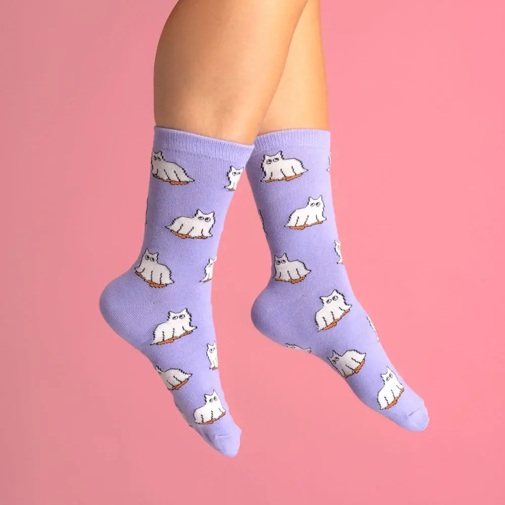 coucou-suzette-accessoire-accessory-cadeau-gift-chaussettes-socks-automne-autumn-chat-cat-fantome-ghost-white-phosphorescent-halloween-porte-Web