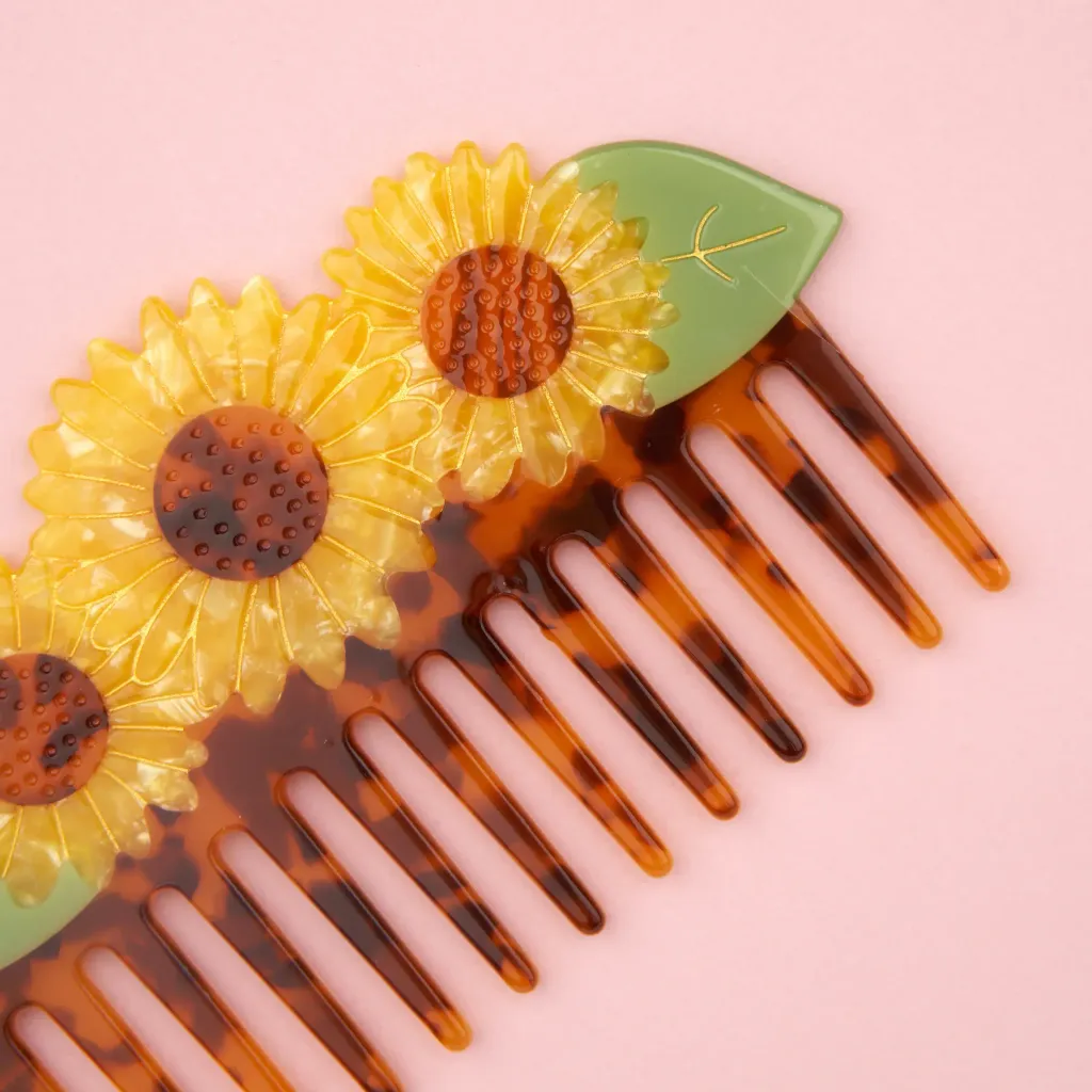 coucou-suzette-accessoire-accessory-cadeau-gift-tendance-mode-trendy-fashion-anniversaire-10-ans-peigne-comb-acetate-fleurs-flower-tournesol-sunflower-jaune-yellow1