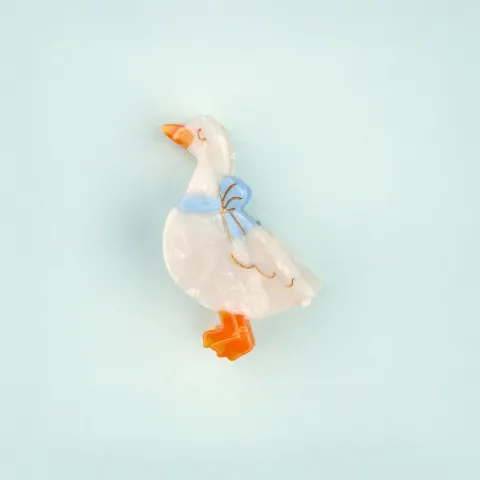 coucou-suzette-accessoire-accessory-cadeau-gift-tendance-mode-trendy-fashion-cottage-mini-pince-cheveux-mini-hair-claw-oie-goose-animal-blanc-white