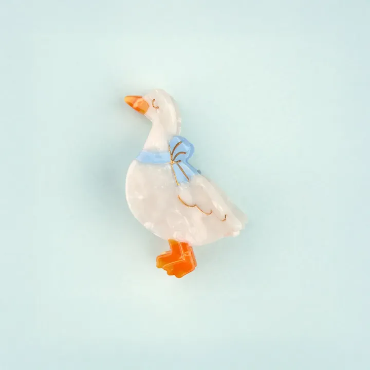 coucou-suzette-accessoire-accessory-cadeau-gift-tendance-mode-trendy-fashion-cottage-mini-pince-cheveux-mini-hair-claw-oie-goose-animal-blanc-white