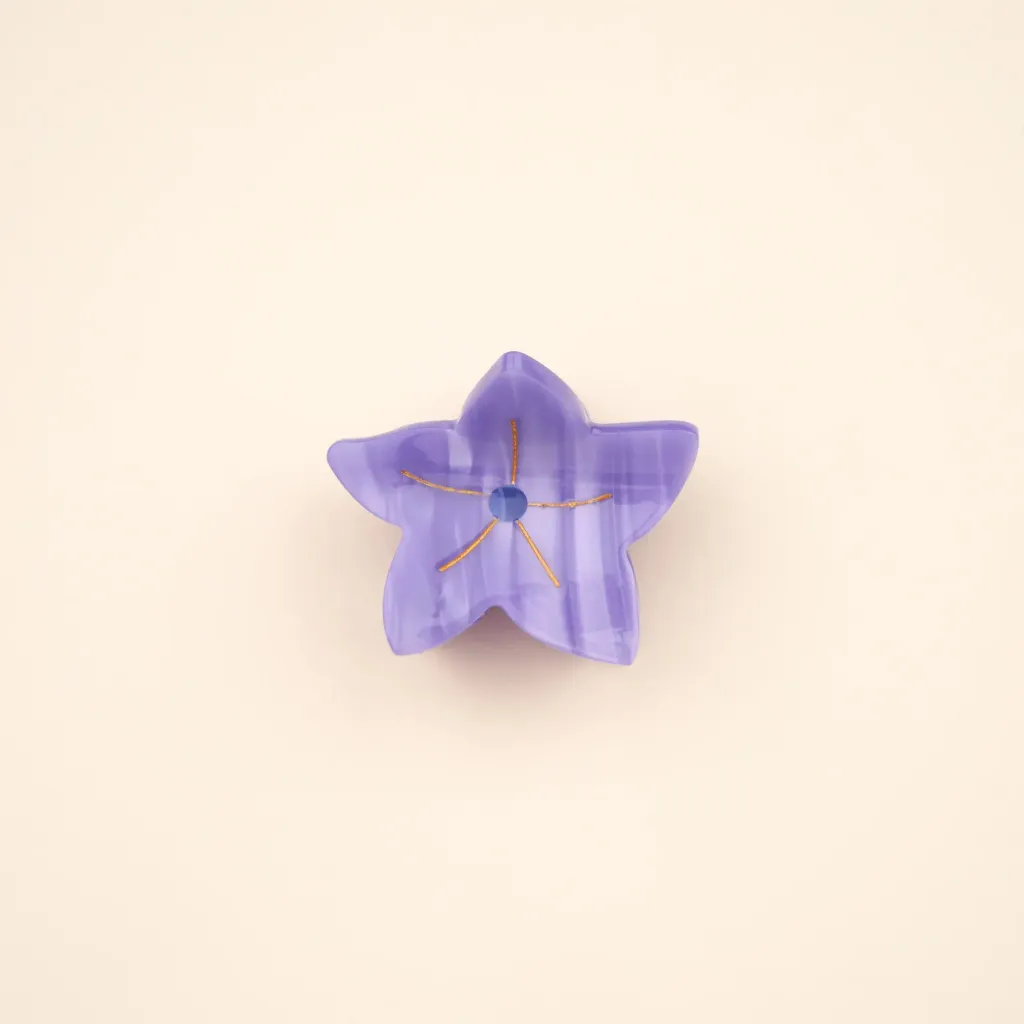 coucou-suzette-accessoire-accessory-cadeau-gift-tendance-trendy-fashion-garden-party-mini-pince-cheveux-hair-claw-fleurs-flower-campanule-bellflower-violet-purple