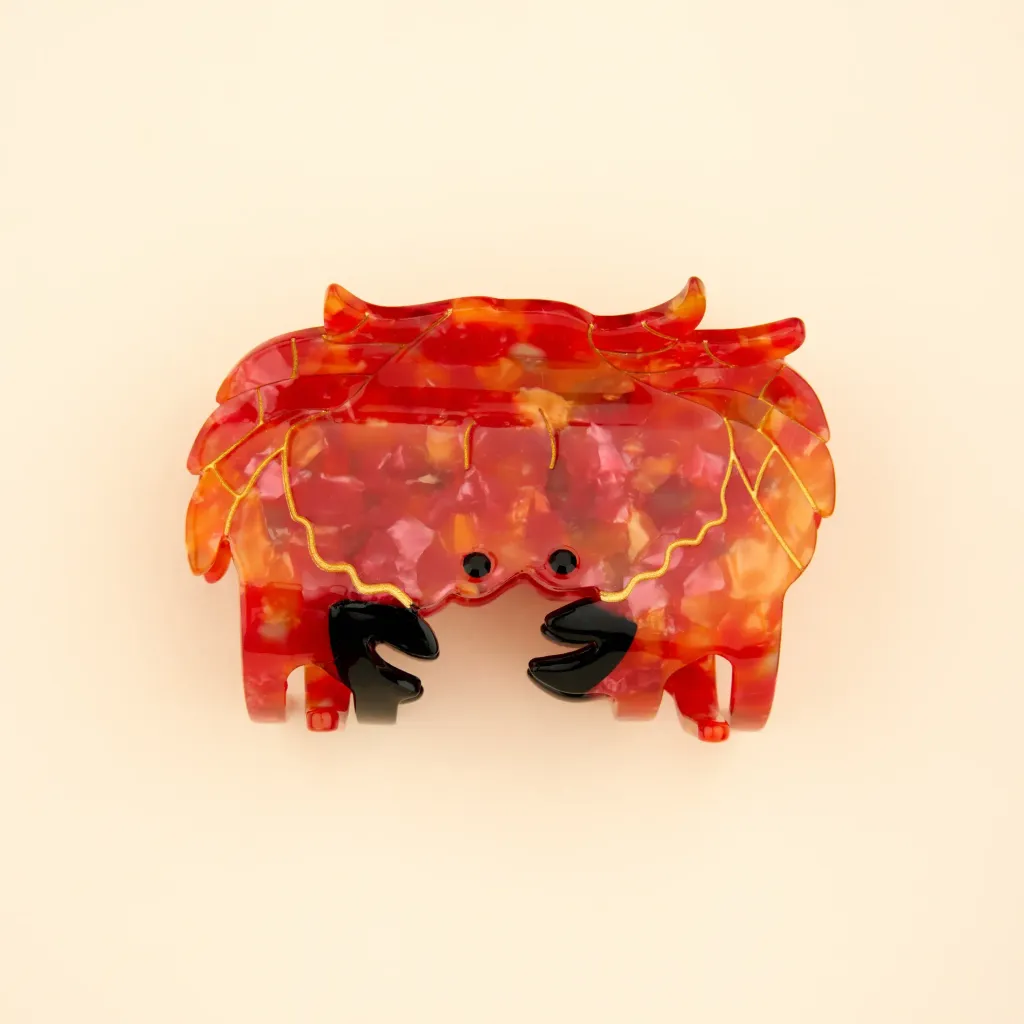 coucou-suzette-accessoire-accessory-cadeau-gift-tendance-trendy-fashion-ete-summer-plouf-splash-mer-sea-pince-cheveux-hair-claw-crabe-crab-rouge-red