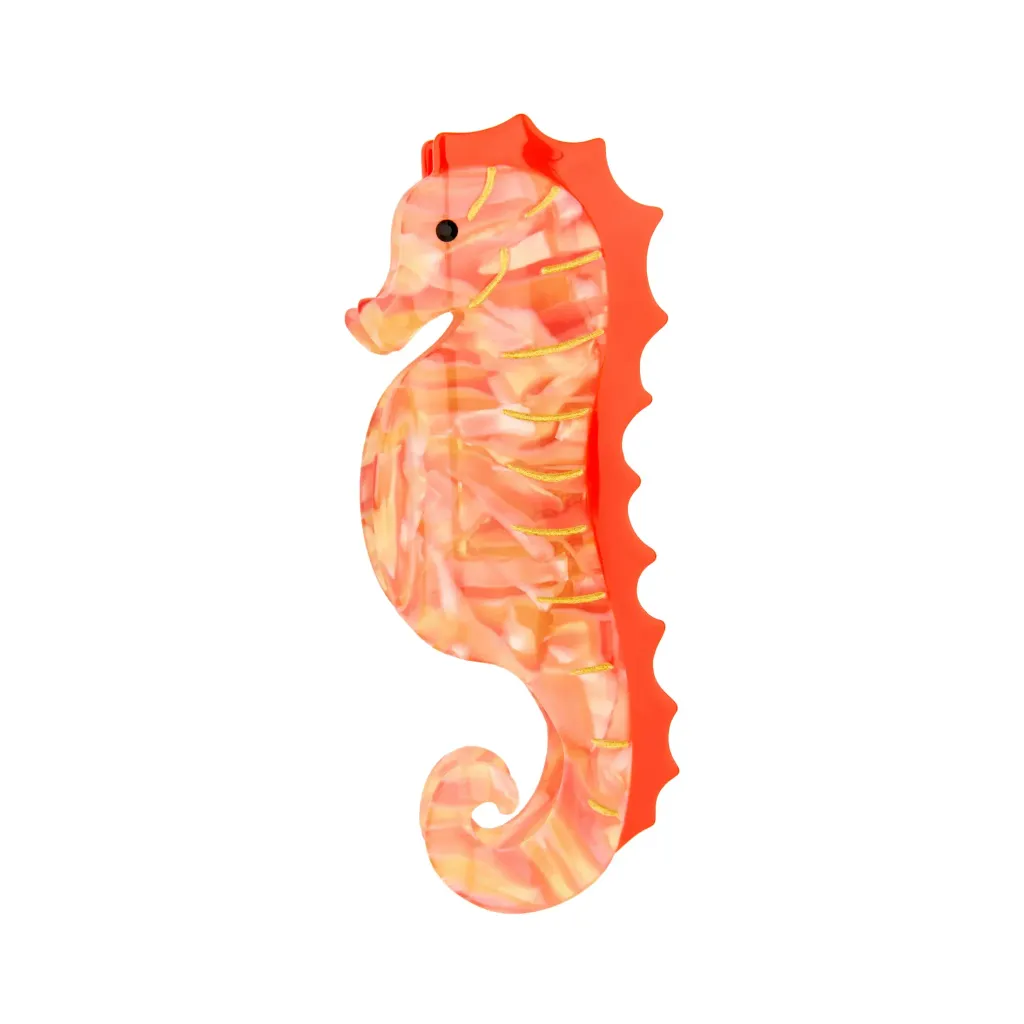 coucou-suzette-accessoire-accessory-cadeau-gift-tendance-trendy-fashion-ete-summer-plouf-splash-mer-sea-pince-cheveux-hair-claw-hippocampe-seahorse-rouge-red-orange3