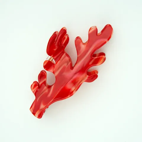 coucou-suzette-accessoire-accessory-cadeau-gift-tendance-trendy-fashion-ete-summer-plouf-splash-mer-sea-pince-cheveux-hair-claw-corail-coral-rouge-red