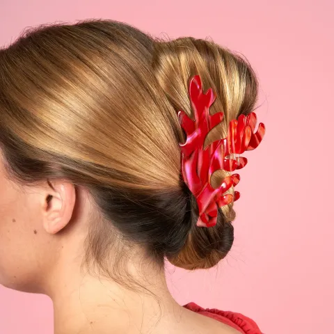 coucou-suzette-accessoire-accessory-cadeau-gift-tendance-trendy-fashion-ete-summer-plouf-splash-mer-sea-pince-cheveux-hair-claw-corail-coral-rouge-red-porte