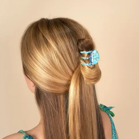 coucou-suzette-accessoire-accessory-cadeau-gift-tendance-trendy-fashion-ete-summer-plouf-splash-mer-sea-mini-pince-cheveux-hair-claw-meduse-jellyfish-turquoise-porte