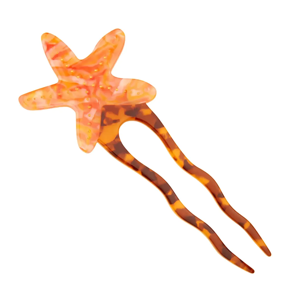 coucou-suzette-accessoire-accessory-cadeau-gift-tendance-trendy-fashion-ete-summer-plouf-splash-mer-sea-pic-cheveux-hair-stick-etoile-mer-starfish-orange2