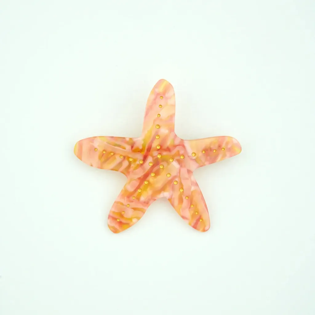 coucou-suzette-accessoire-accessory-cadeau-gift-tendance-trendy-fashion-ete-summer-plouf-splash-mer-sea-cheveux-hair-french-barrette-etoile-mer-starfish-orange