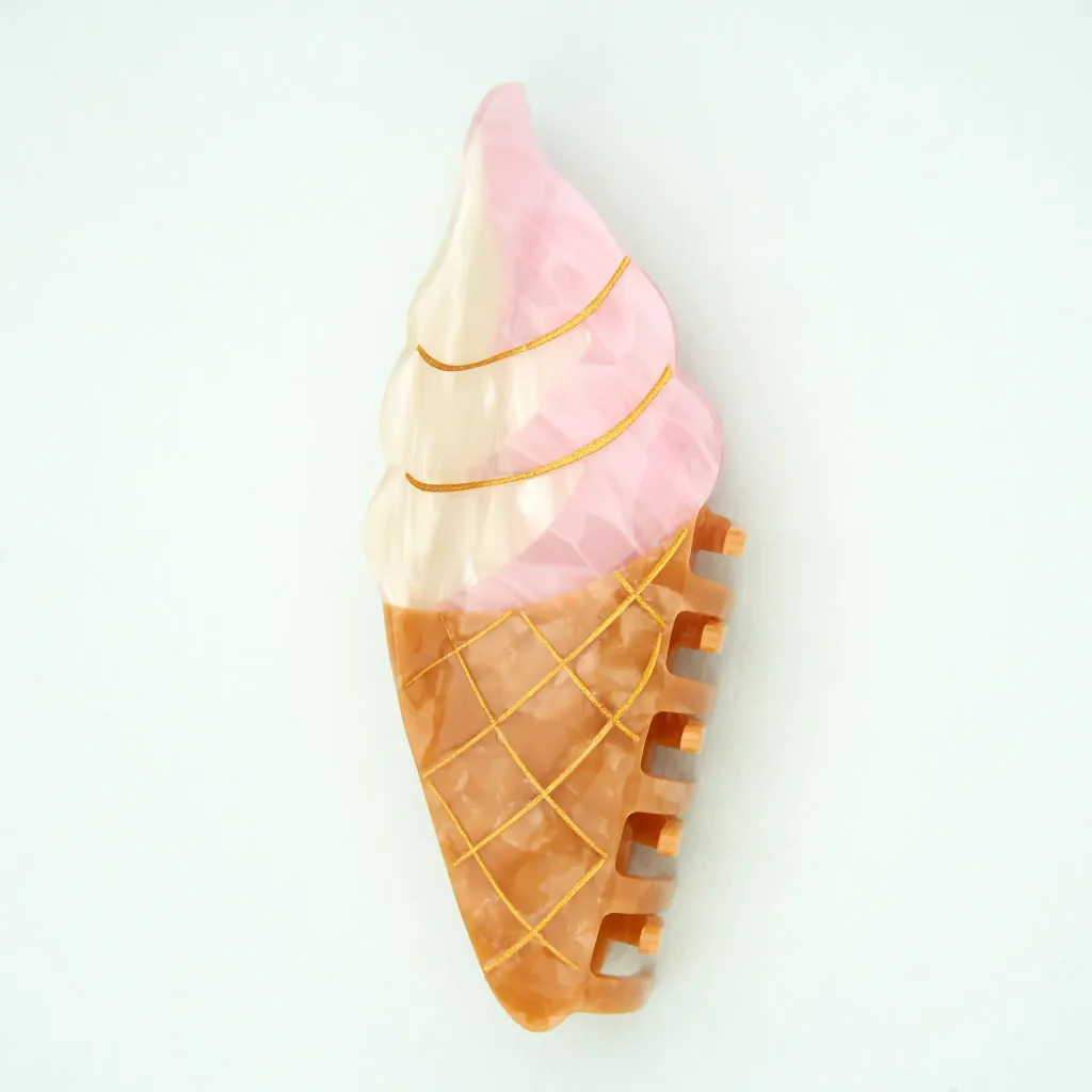 coucou-suzette-accessoire-accessory-cadeau-gift-tendance-trendy-fashion-ete-summer-plouf-splash-mer-sea-pince-cheveux-hair-claw-glace-ice-cream-cone