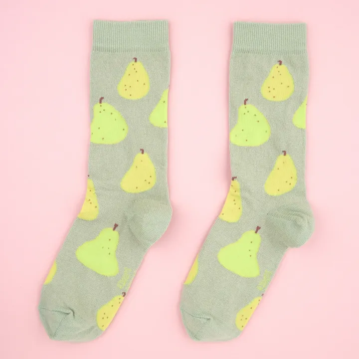 coucou-suzette-accessoire-accessory-cadeau-gift-tendance-trendy-fashion-il-etait-une-fois-once-upon-a-time-autumn-automne-chaussettes-socks-cotton-coton-poire-pear-green-vert