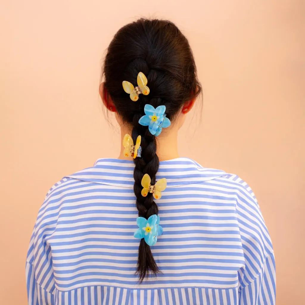 coucou-suzette-pince-papillon-jaune-yellow-butterfly-hair-claw-pince-myosotis-forget-me-not-hair-claw