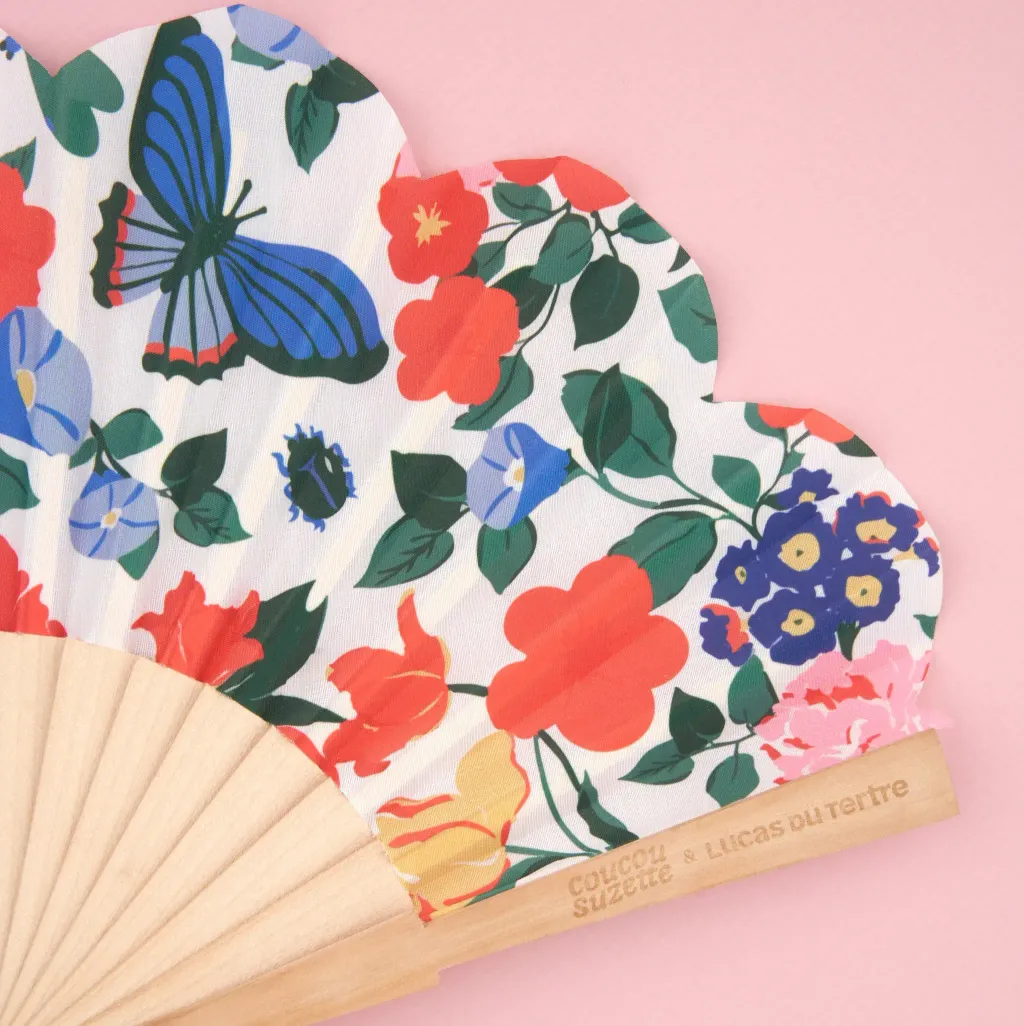 coucou-suzette-accessoire-accessory-cadeau-gift-tendance-trendy-fashion-ete-summer-collab-lucas-du-tertre-eventail-fan-floral-fleurs-flowers-bouquet-bleu-blue-orange-rouge-red1