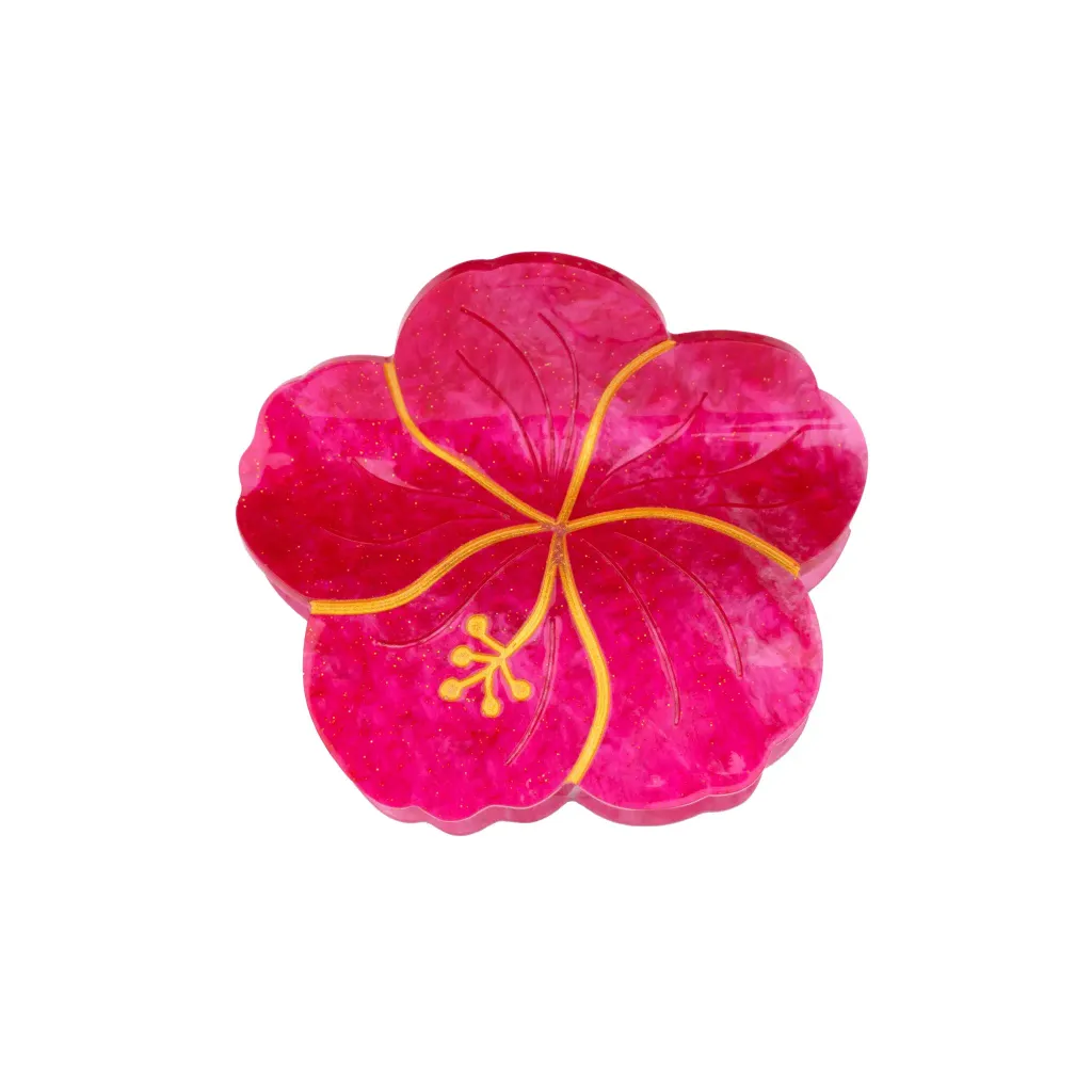 coucou-suzette-accessoire-accessory-cadeau-gift-pince-cheveux-hair-claw-coiffure-hairstyle-acetate-femme-woman-fun-original-colore-colorful-fleur-flower-hibiscus-rose-pink-dore-gold-e
