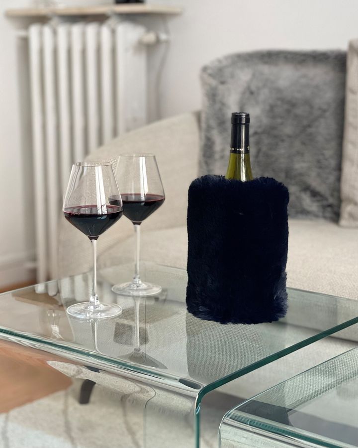 couvre bouteille navy