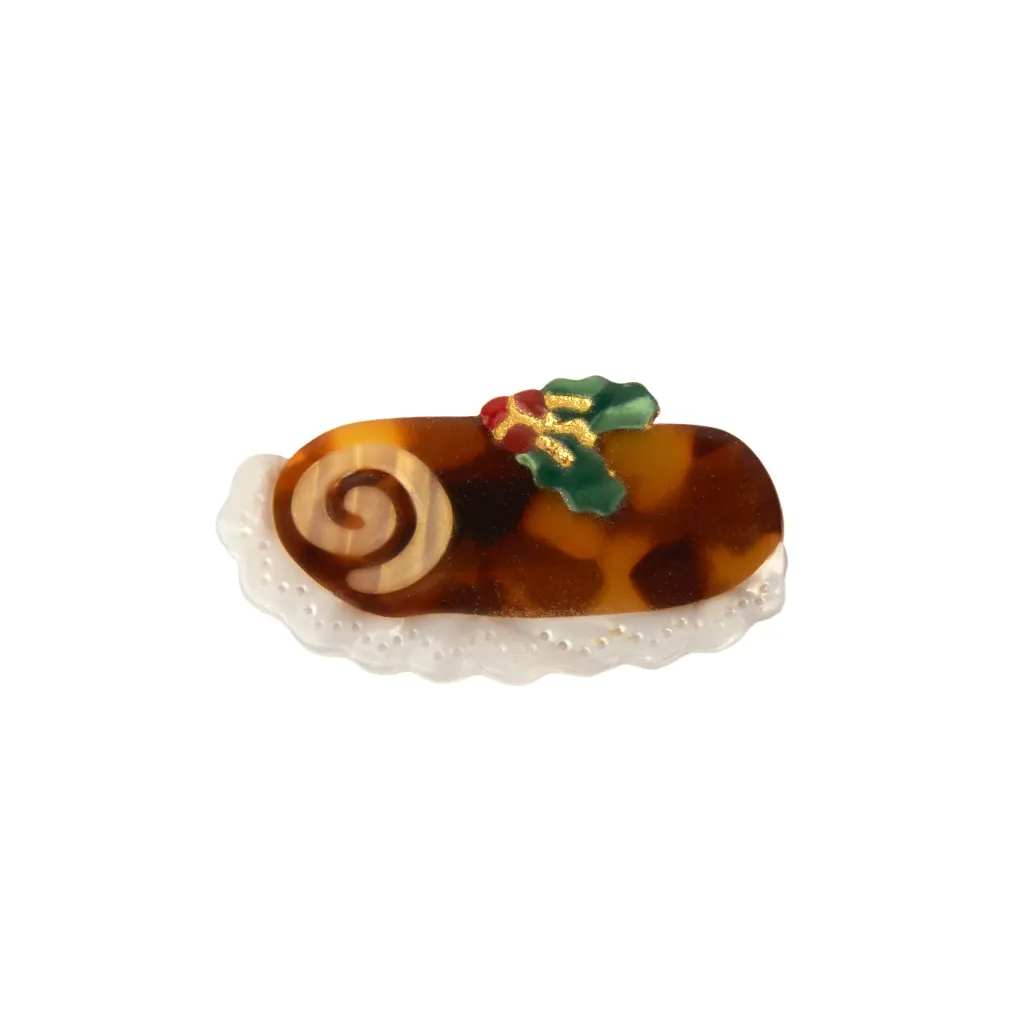 coucou-suzette-accessoire-accessory-cadeau-gift-tendance-mode-trendy-fashion-festin-festif-noel-christmas-holidays-barrette-cheveux-hair-clip-buche-pastry-yule-log-cake-brown-marron3