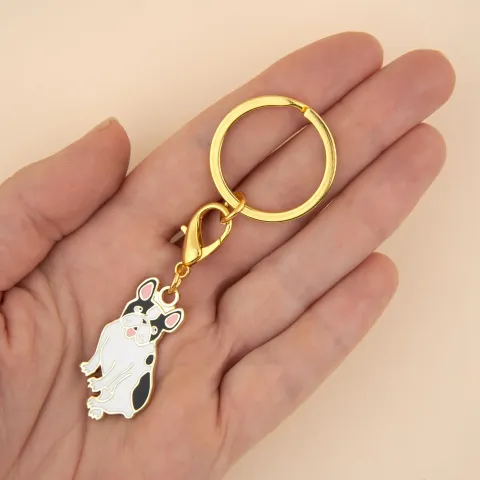 coucou-suzette-accessoire-accessory-cadeau-gift-tendance-mode-trendy-fashion-ouaf-woof-chien-dog-bouledogue-bulldog-porte-cle-clefs-key-ring-black-white-noir-blanc1