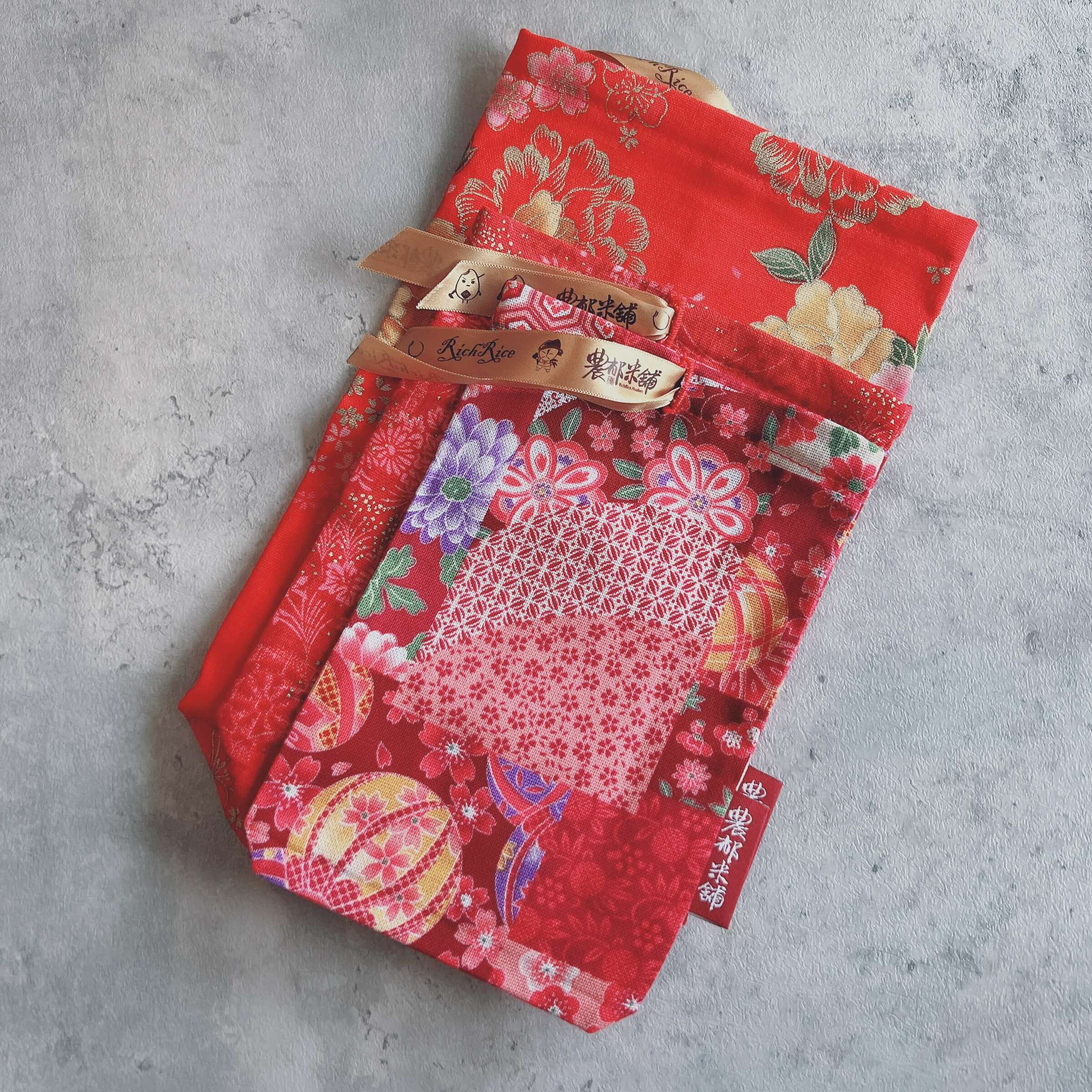 【農郁Gift】禾米繫情-布提 / 大中小平放尺寸比較圖