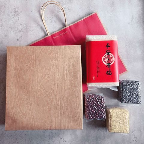 【農郁Gift】new穀滿福事昌隆禮盒/米+紅豆+小米+紫米=多穀好禮盒