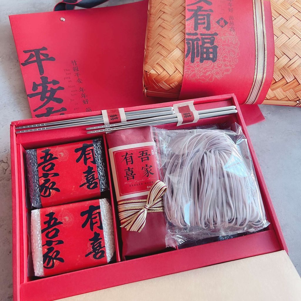 【農郁Gift】平安有福-真竹編款米禮盒組