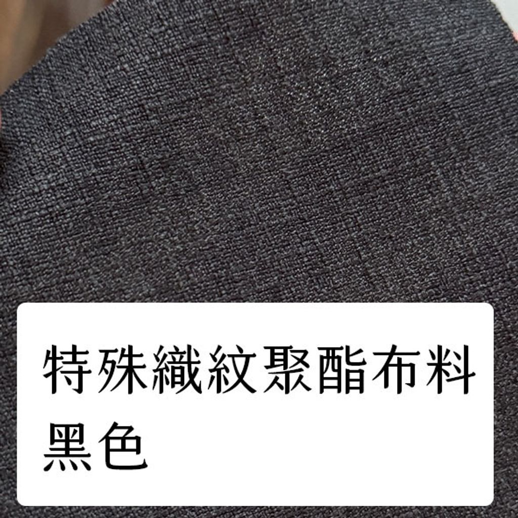 布料色塊-聚酯特殊織紋多色-黑