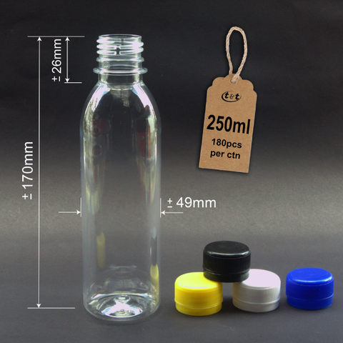 Flat 250ml x 180pcs (New)
