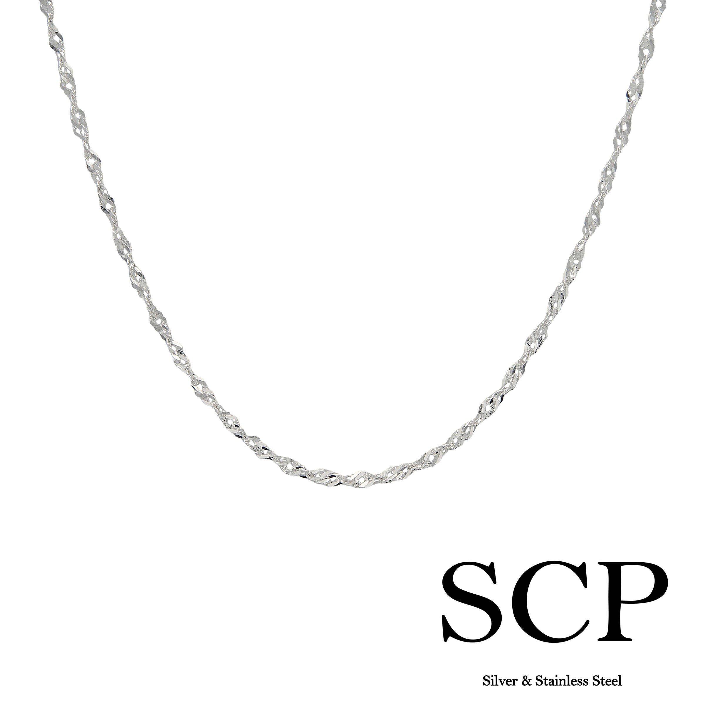 thumbnail image 2 of Metaltree98 Men's Stainless Steel Football Pendant Necklace – 24" Box Chain – Silver SCP 3130 S 2 of 2