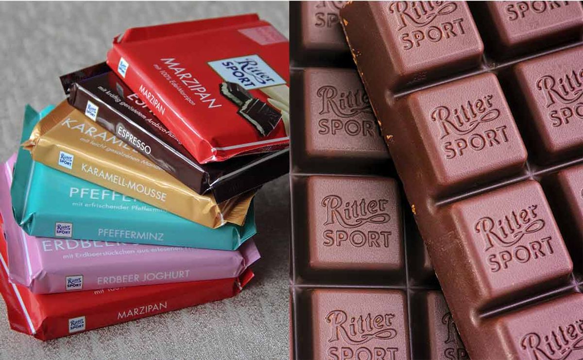 Ritter Sport 在德國只有一家公司可以「合法」販售正方型巧克力