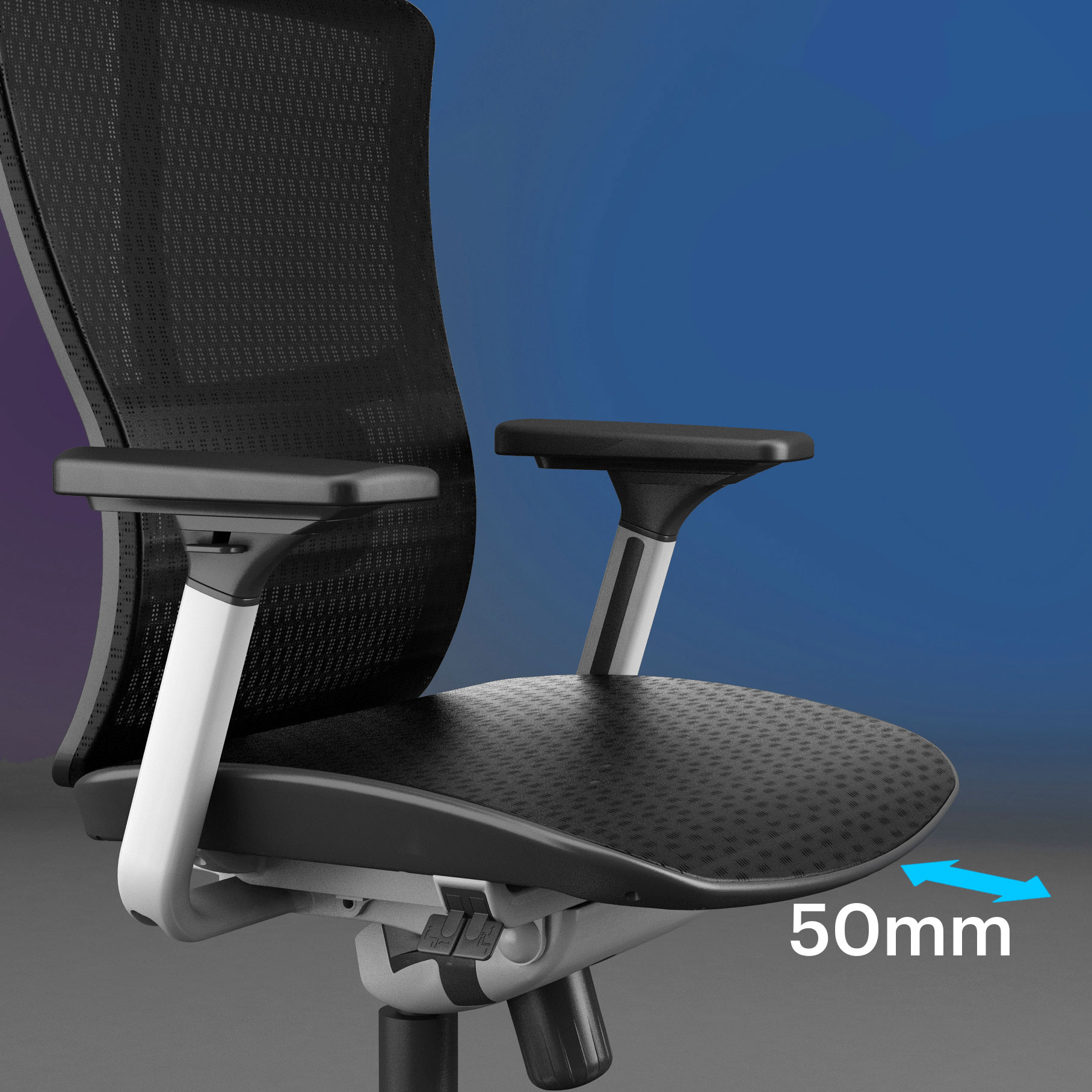 Soul chair seat depth adjustment