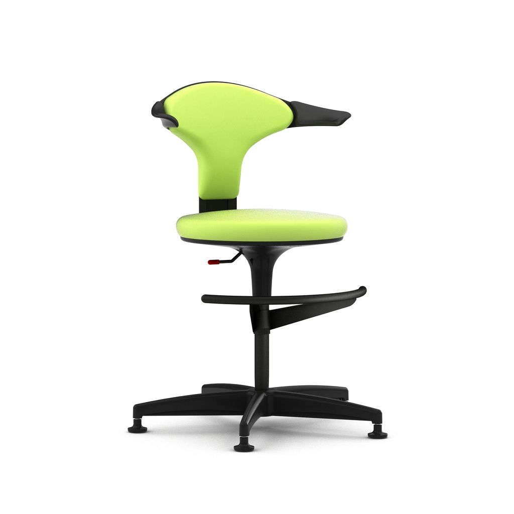 gingko highstool parts render_studbase_apple green