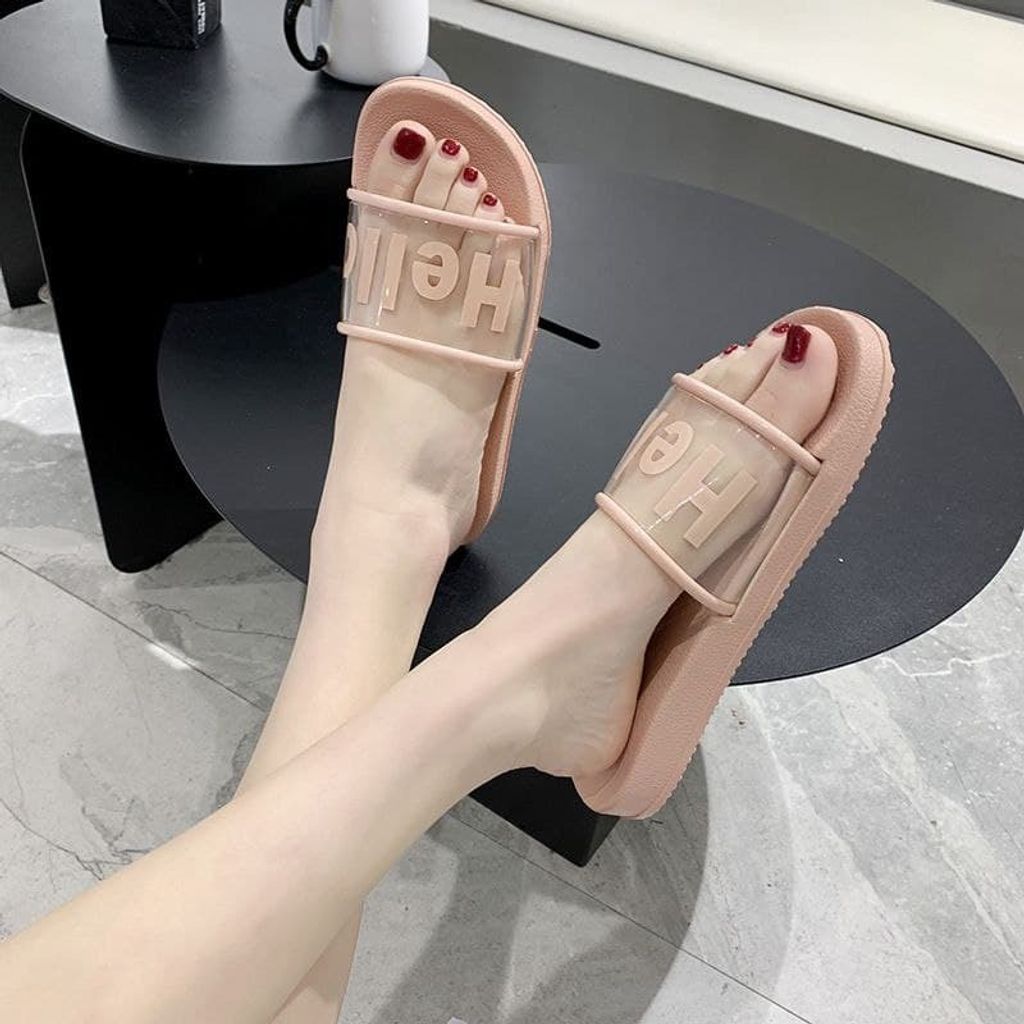 HELLO FLAT SANDAL PINK