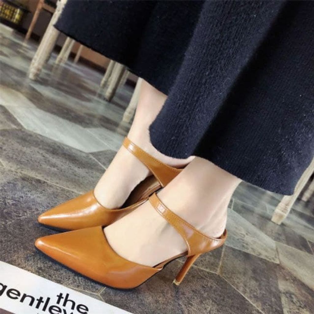 YUNALIZ WOMEN HIGH HEELS BROWN