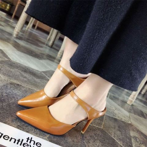YUNALIZ WOMEN HIGH HEELS BROWN
