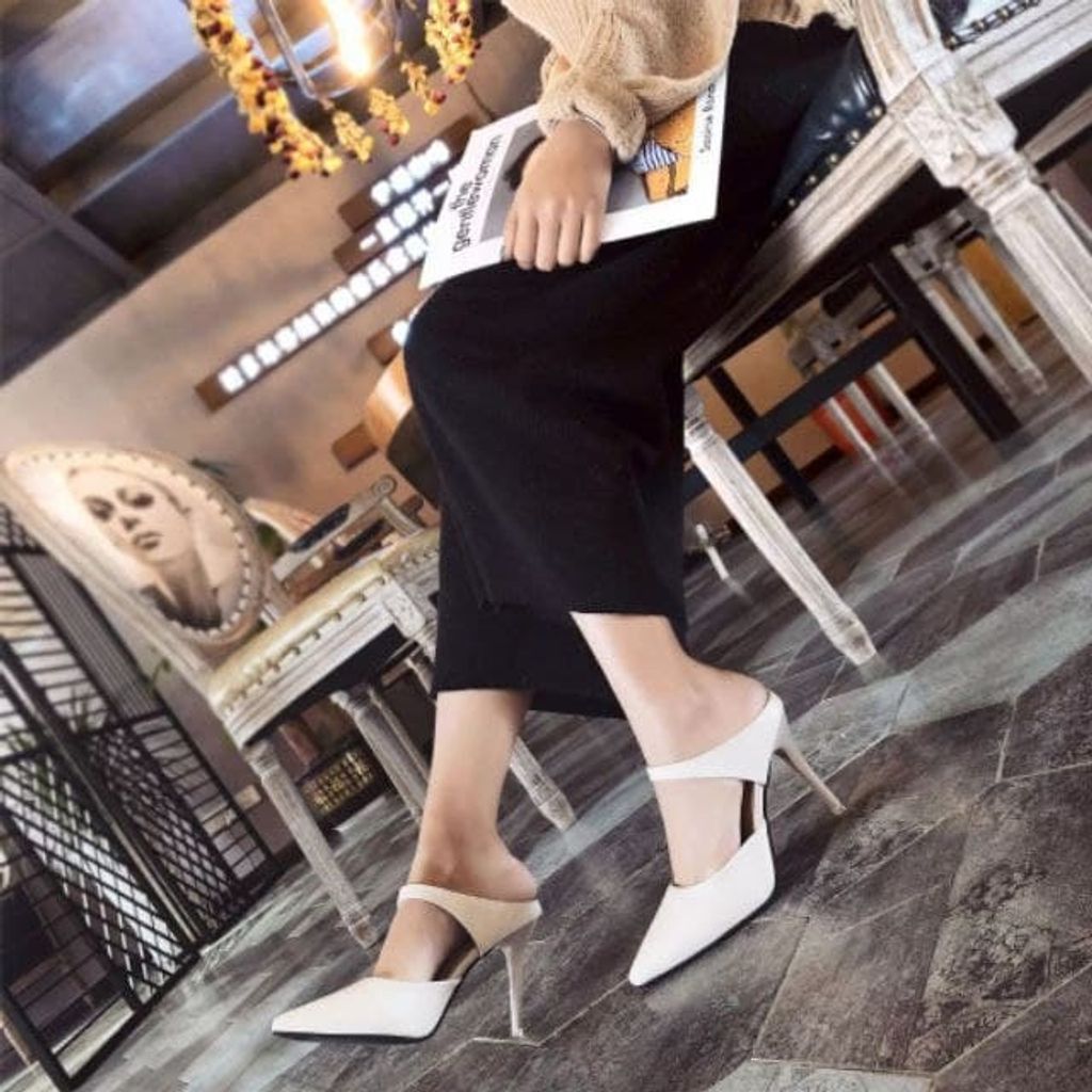 YUNALIZ WOMEN HIGH HEELS CREAM