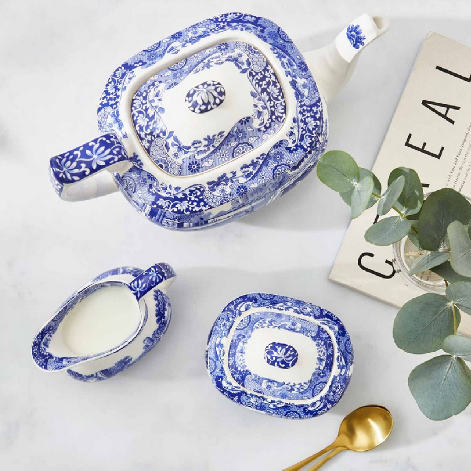 Spode Blue And White Tea Coffee Sugar Canisters Spode Blue Italian